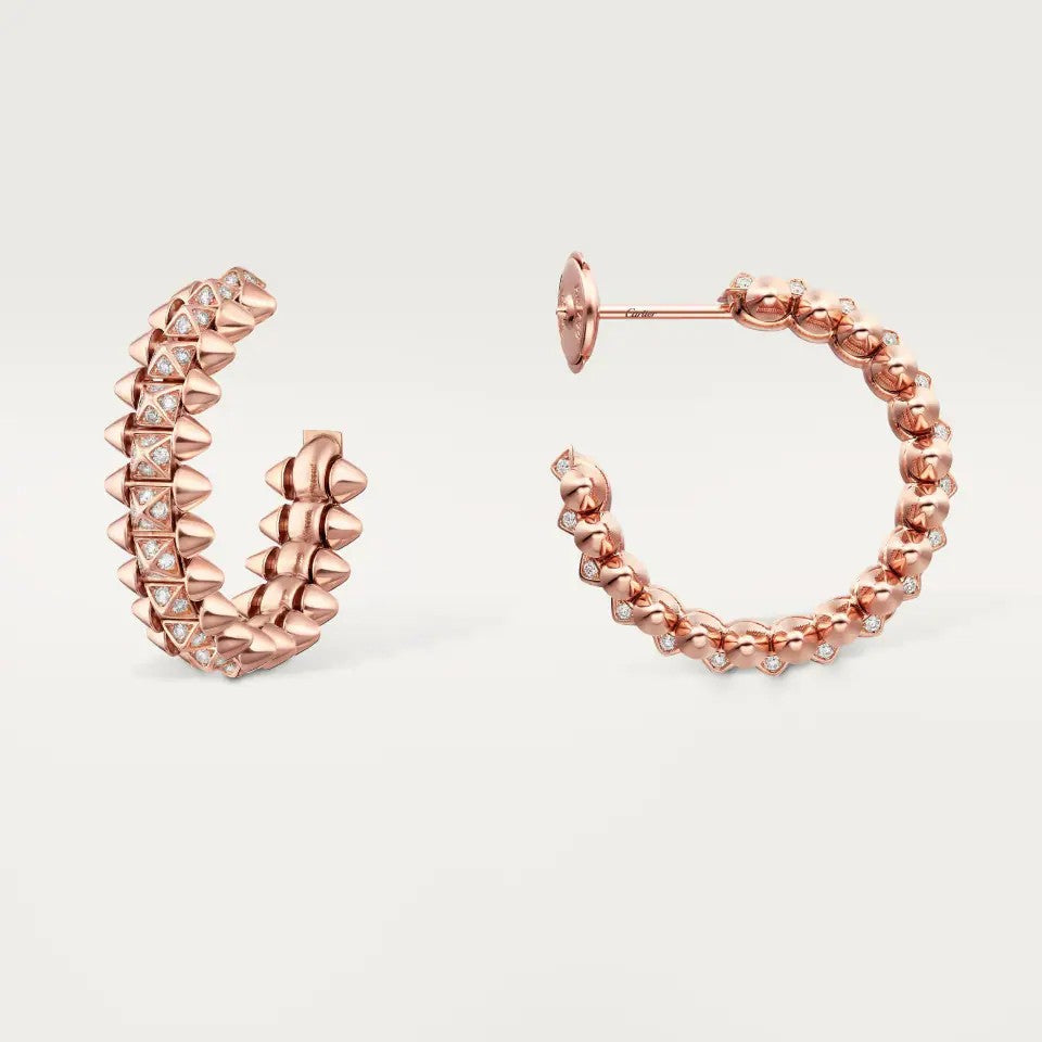 [Stars Jewelry]CLASH 6.4MM FULL DIAMOND SMALL EARRINGS