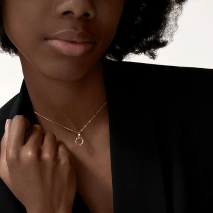 [Stars Jewelry]TRINITY  NECKLACE 1 DIAMOND