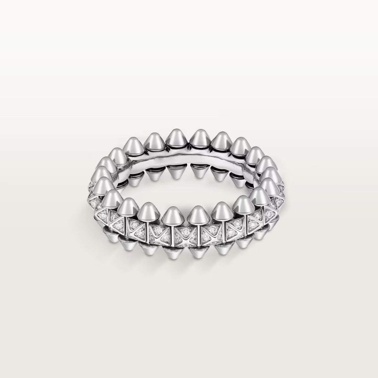[Stars Jewelry]CLASH 6.4MM SMALL FULL DIAMOND RING