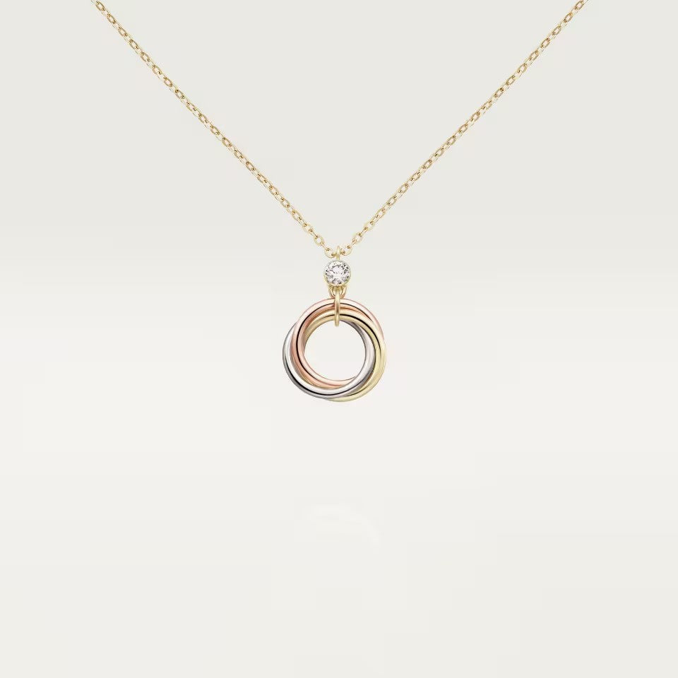 [Stars Jewelry]TRINITY  NECKLACE 1 DIAMOND