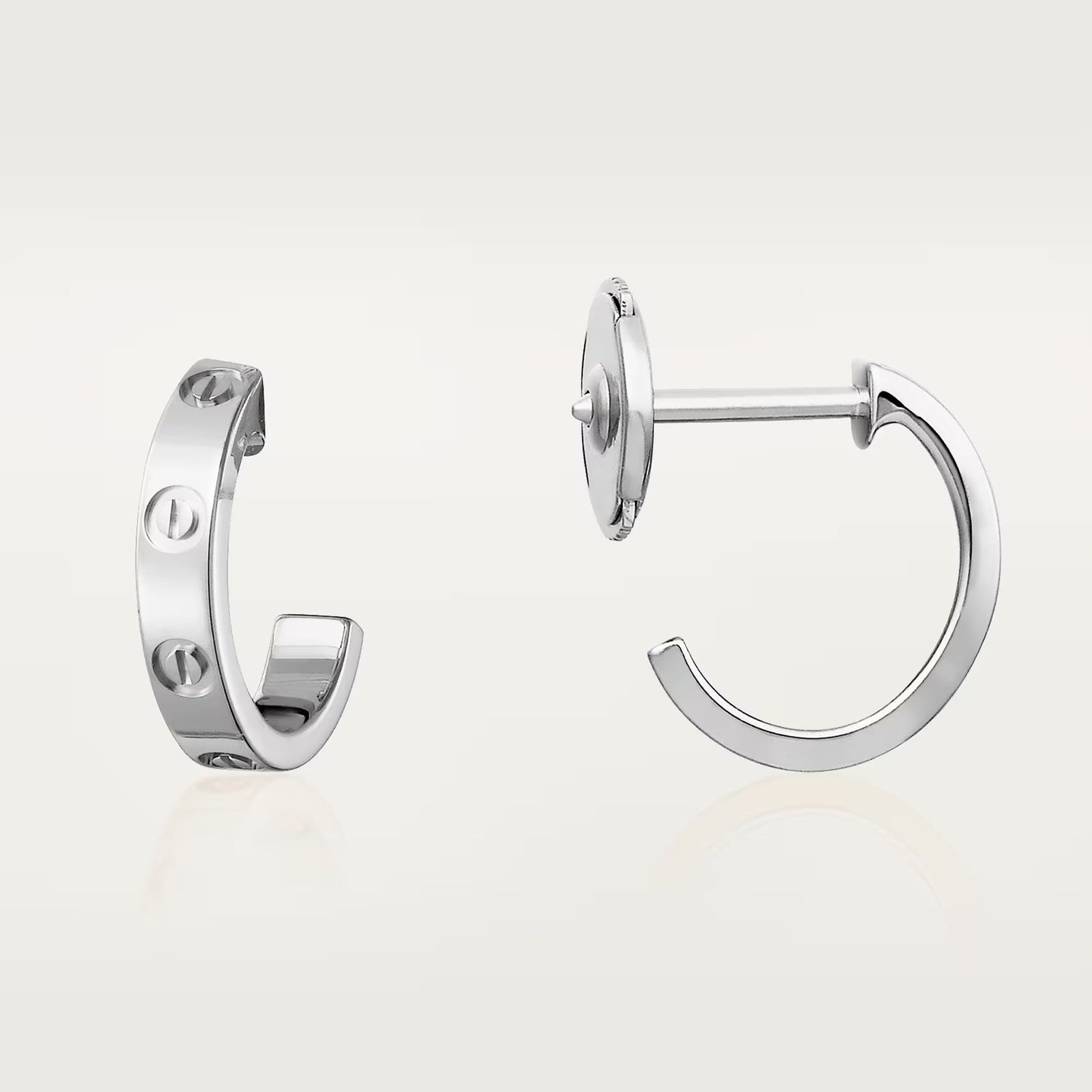 [Stars Jewelry]LOVE EARRINGS 2.65 MM NO DIAMOND SMALL