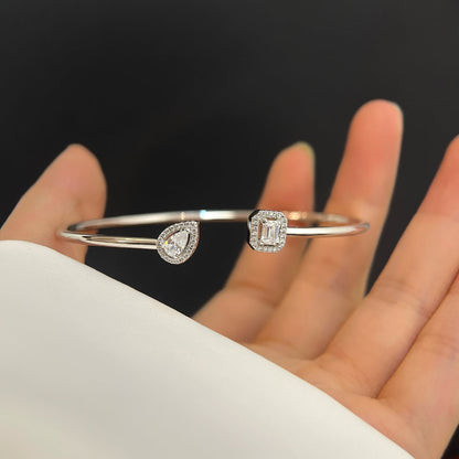 [Stars Jewelry]JONC FLEX MY TWIN TOI & MOI SILVER DIAMOND BRACELET