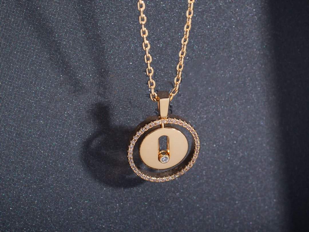 [Stars Jewelry]LUCKY MOVE PM NECKLACE PINK GOLD DIAMOND