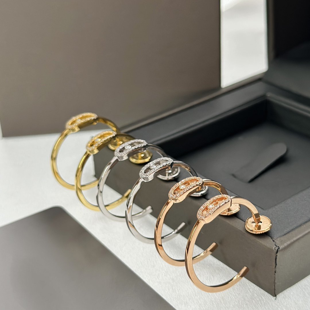[Stars Jewelry]CREOLES MOVE UNO PM DIAMOND EARRINGS