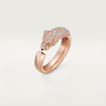 [Stars Jewelry]PANTHERE HALF DIAMOND SMALL RING