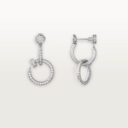 [Stars Jewelry]JUSTE FULL DIAMOND DOUBLE EARRINGS