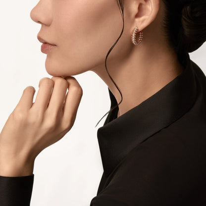 [Stars Jewelry]CLASH FULL DIAMOND MEDIUM EARRINGS