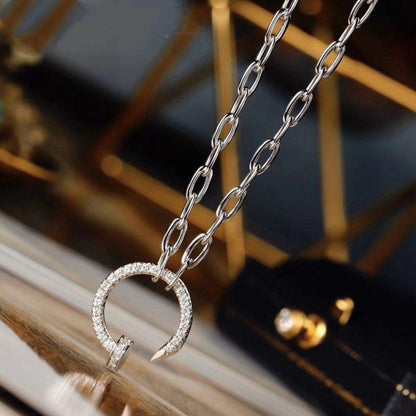 [Stars Jewelry]JUSTE NECKLACE FULL DIAMONDS