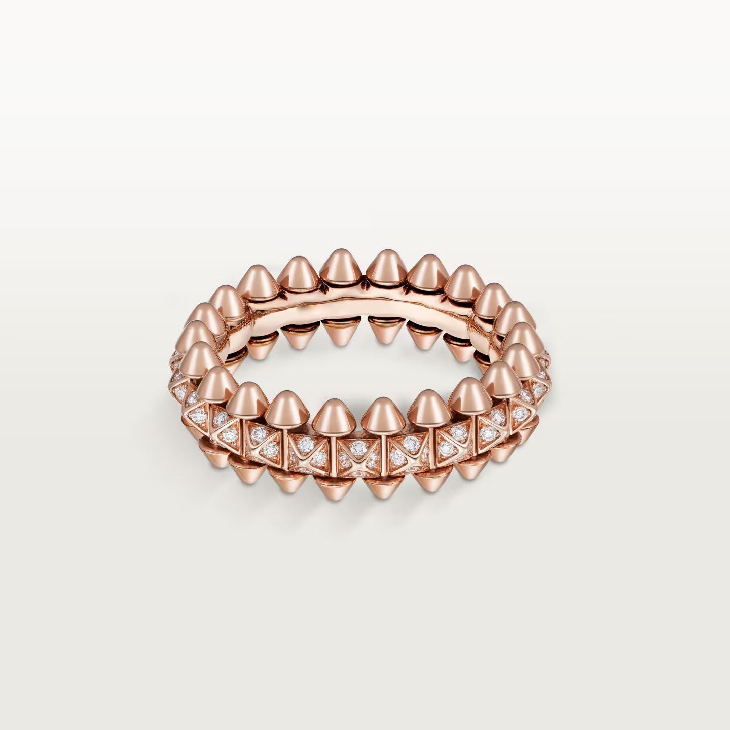 [Stars Jewelry]CLASH 6.4MM SMALL FULL DIAMOND RING