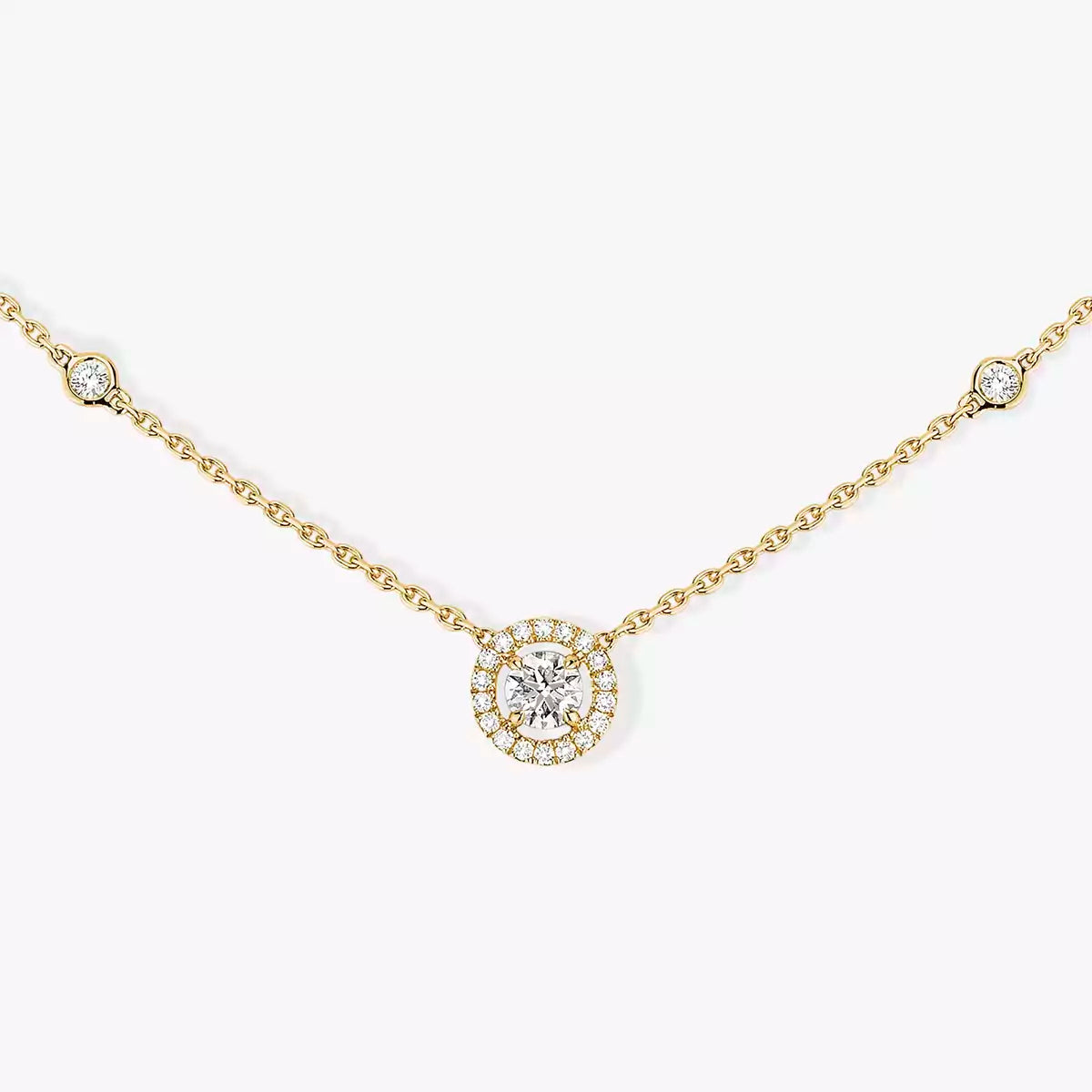 [Stars Jewelry]Diamond Necklace 0,20ct Brilliant Shape Joy