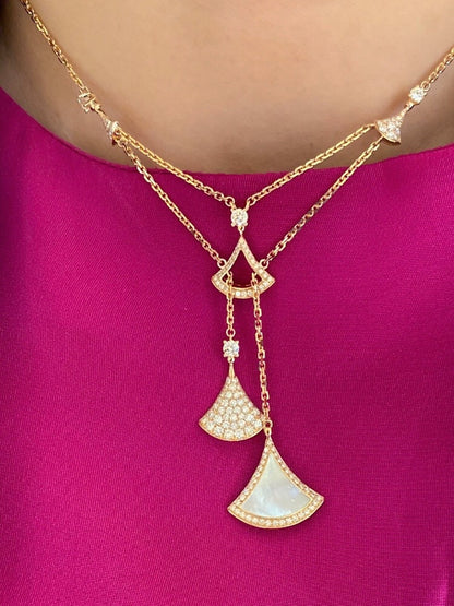 [Stars Jewelry]BVLGARI Divas’ Dream Multi-Fan Tassel Necklace