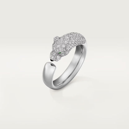 [Stars Jewelry]PANTHERE HALF DIAMOND SMALL RING