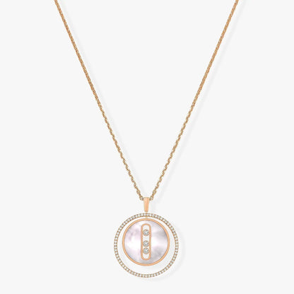[Stars Jewelry]LUCKY MOVE MM NACRE BLANCHE DIAMOND NECKLACE
