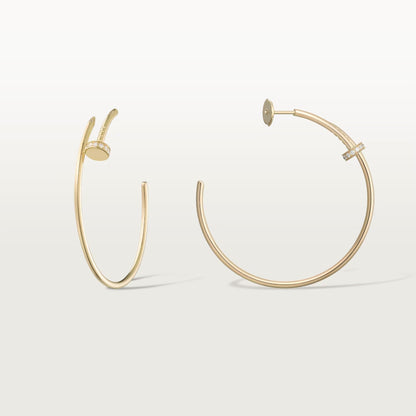 [Stars Jewelry]JUSTE HALF DIAMOND LARGE EARRINGS