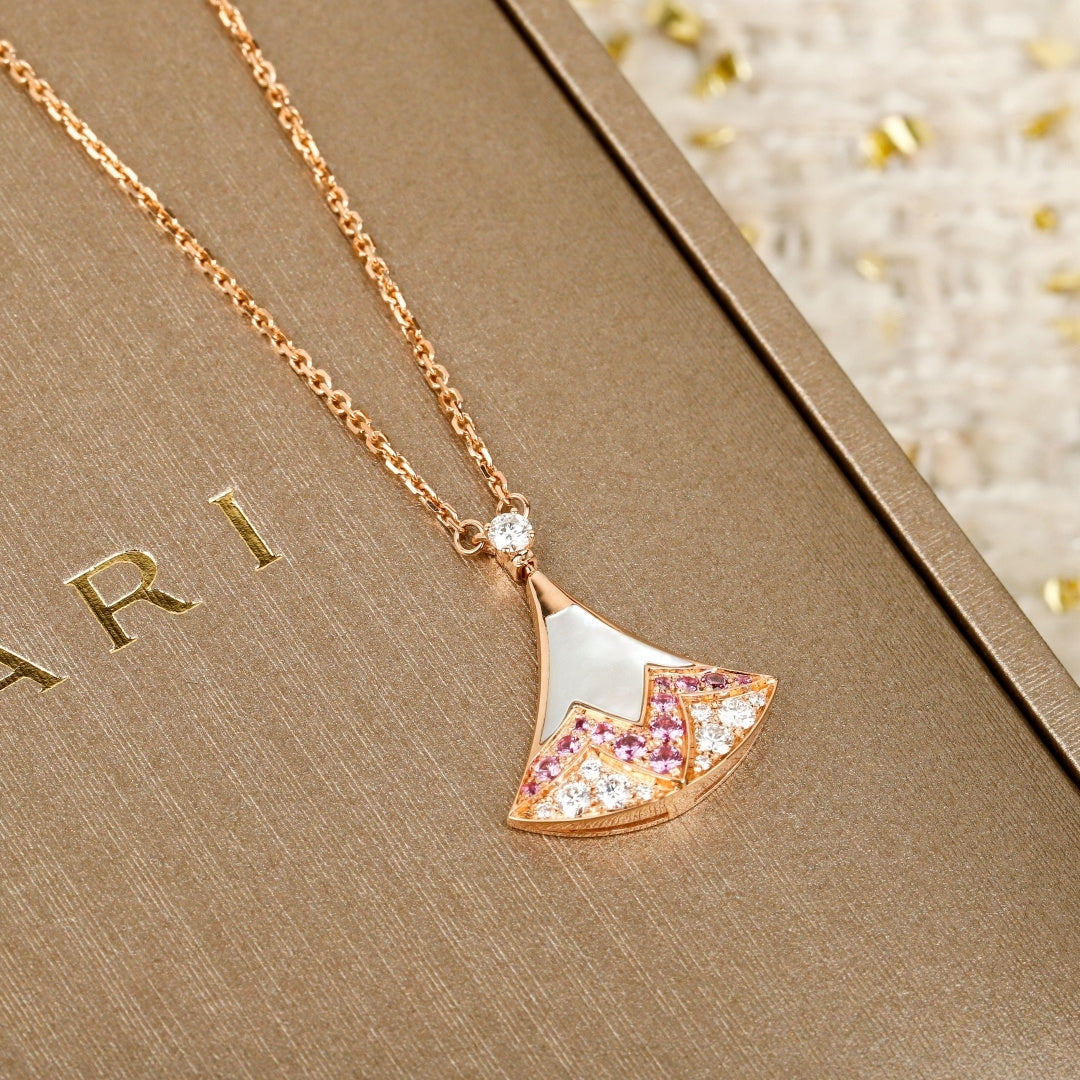 [Stars Jewelry]BVLGARI Divas' Dream Qixi Exclusive Pink Gemstone Necklace