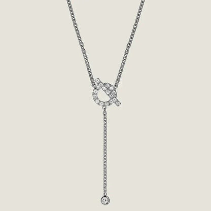 [Stars Jewelry]FINESSE SILVER DIAMOND NECKLACE