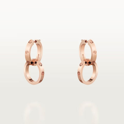 [Stars Jewelry]LOVE 3.3MM DANGLE EARRINGS