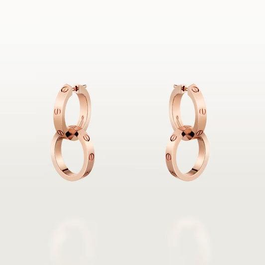 [Stars Jewelry]LOVE 3.3MM DANGLE EARRINGS