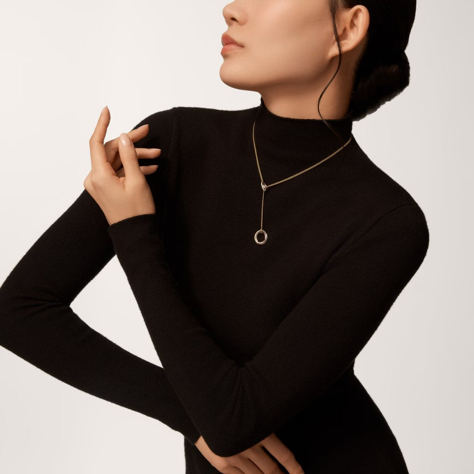 [Stars Jewelry]TRINITY DIAMONDS NECKLACE