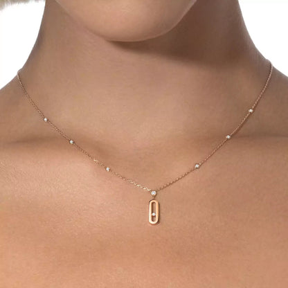 [Stars Jewelry] Move Uno Gold Diamond Long Necklace