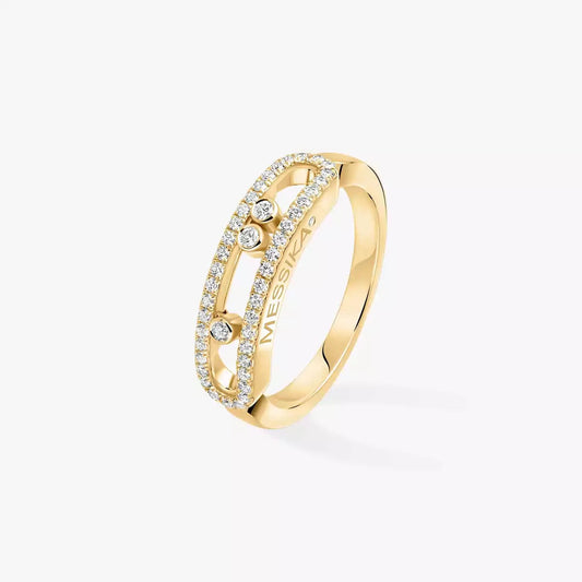 [Stars Jewelry] Baby Move Gold Diamond Pave_ Ring