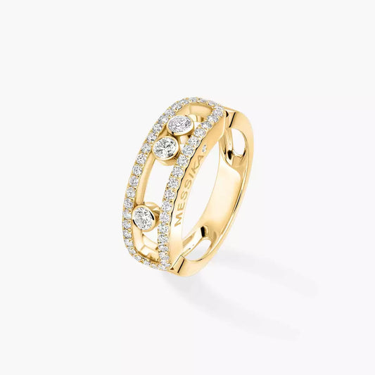 [Stars Jewelry] Move Gold Diamond Pave_ Ring