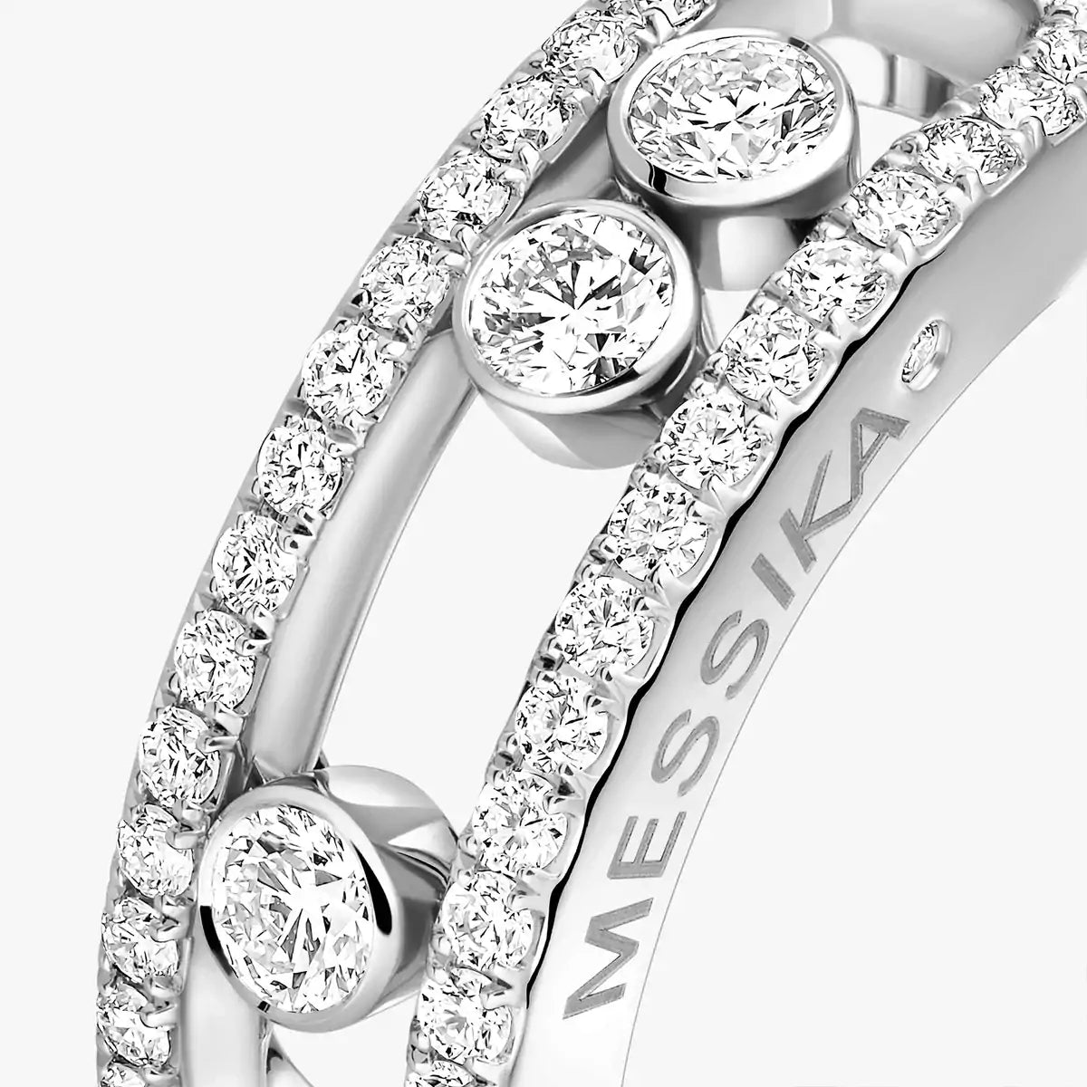 [Stars Jewelry] Move Gold Diamond Pave_ Ring