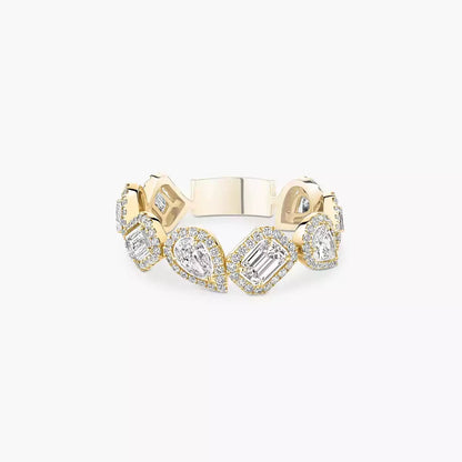 [Stars Jewelry]Diamond Wedding Ring My Twin