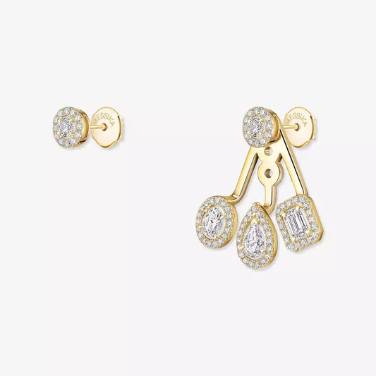 [Stars Jewelry] My Twin Trio  Diamond Earrings