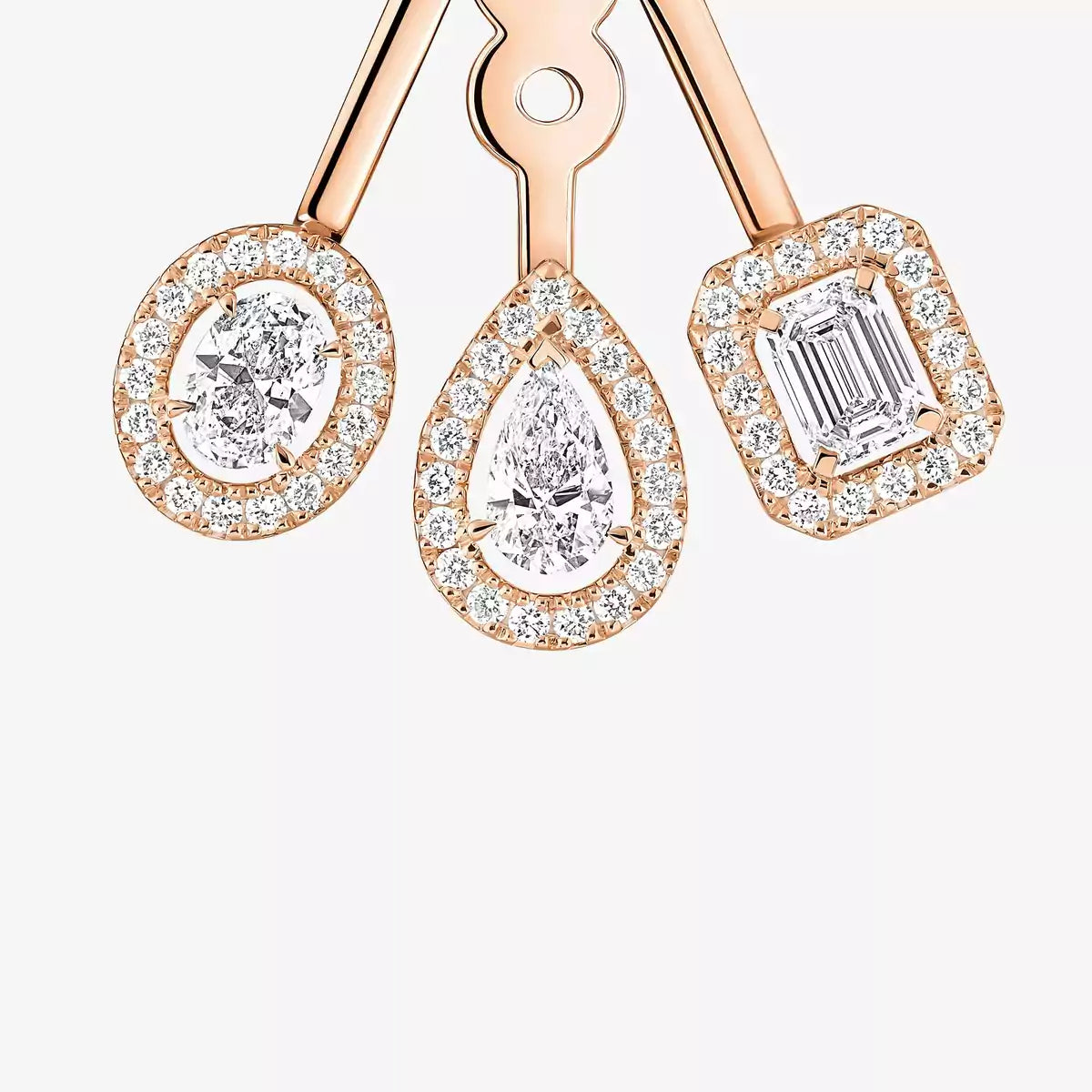 [Stars Jewelry] My Twin Trio  Diamond Earrings