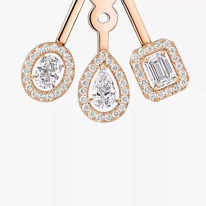 [Stars Jewelry] My Twin Trio  Diamond Earrings