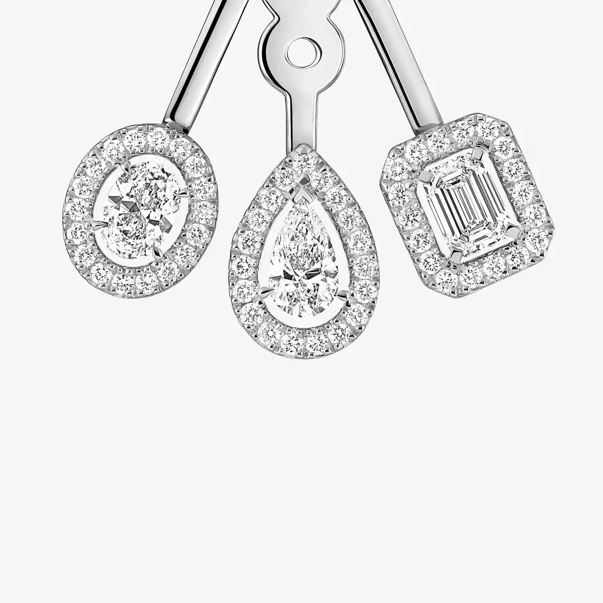 [Stars Jewelry] My Twin Trio  Diamond Earrings