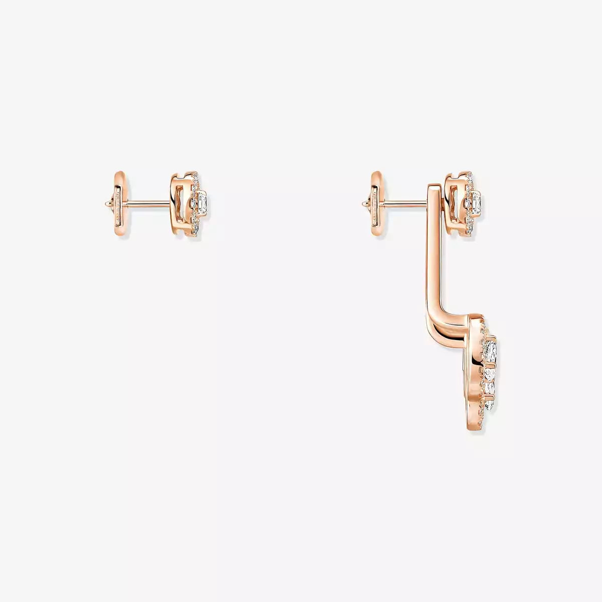 [Stars Jewelry] My Twin Trio  Diamond Earrings