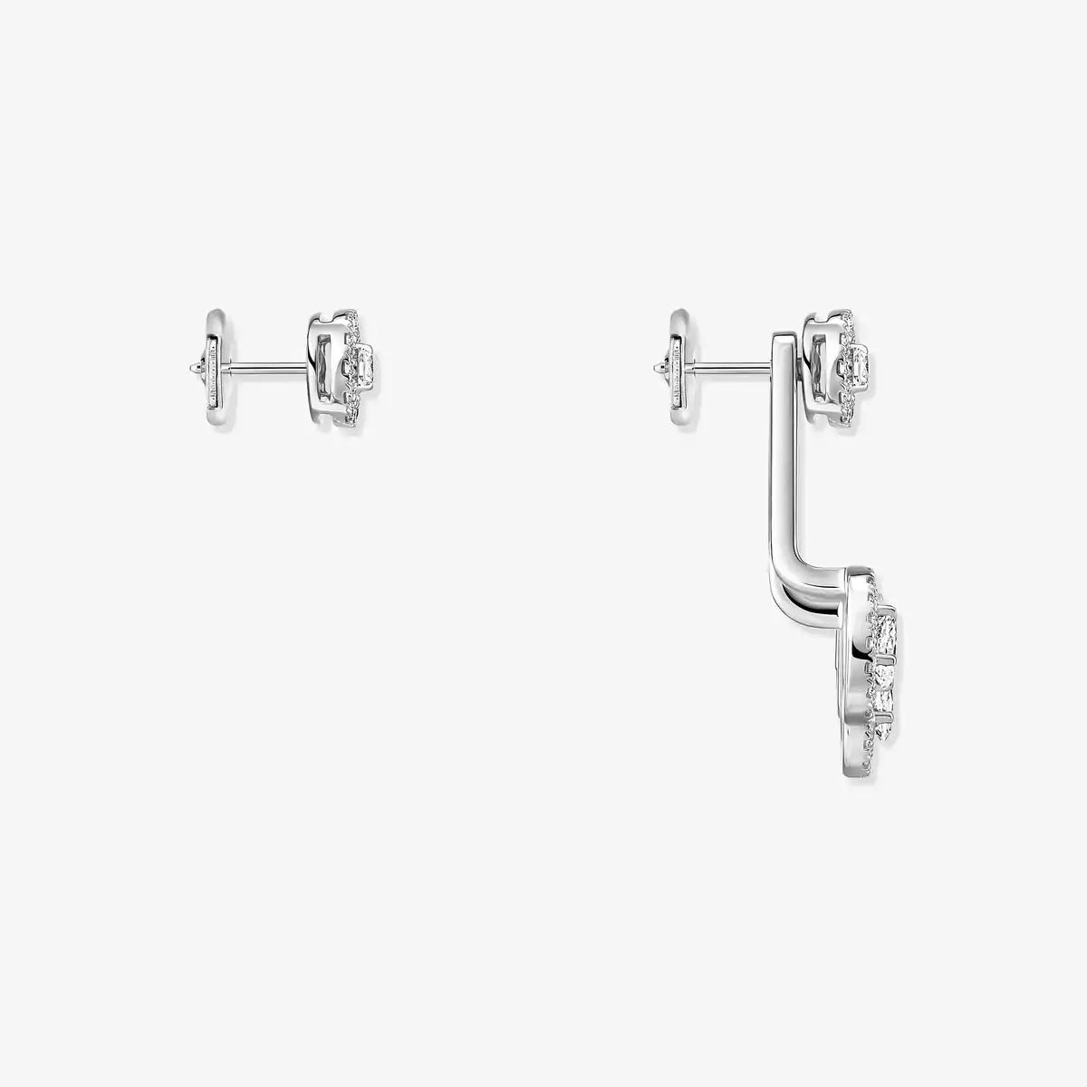[Stars Jewelry] My Twin Trio  Diamond Earrings