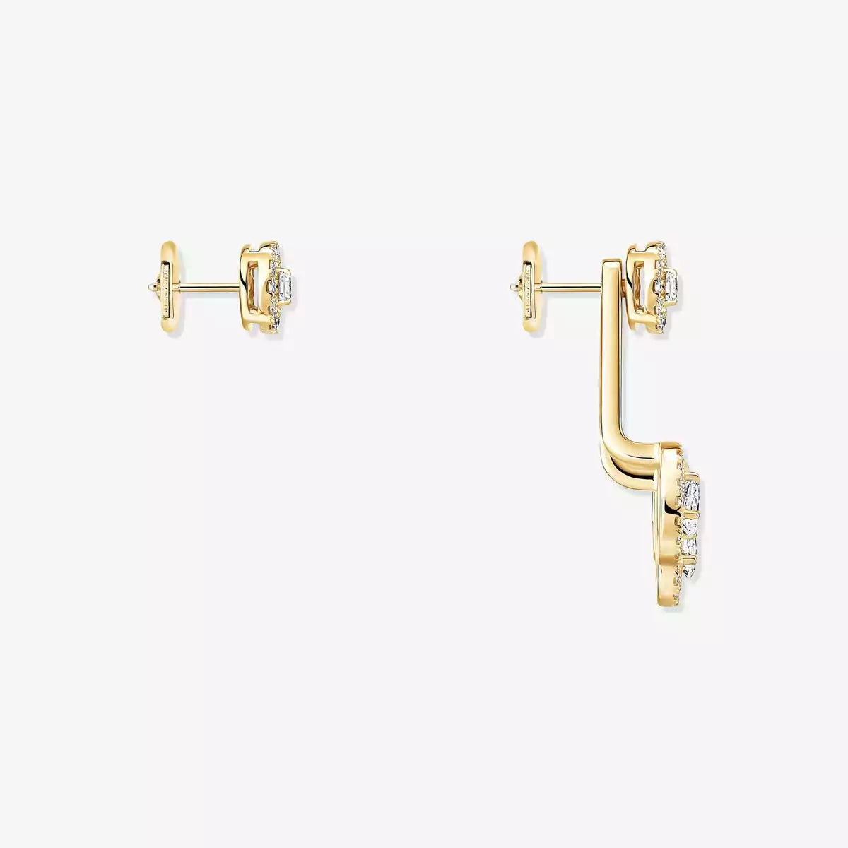 [Stars Jewelry] My Twin Trio  Diamond Earrings