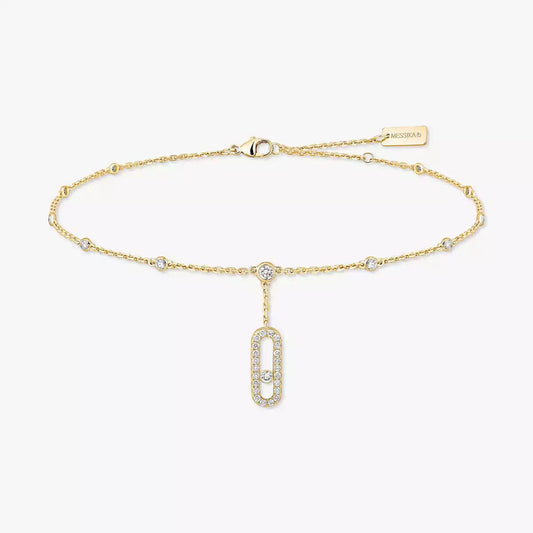 [Stars Jewelry] Move Uno pavé ankle bracelet
