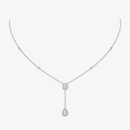 [Stars Jewelry]Gold Diamond Tie Necklace