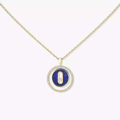 [Stars Jewelry]Lucky Move Diamond Necklace in Rose Gold and White Mother-of-Pearl