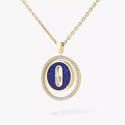 [Stars Jewelry]Lucky Move Diamond Necklace in Rose Gold and White Mother-of-Pearl