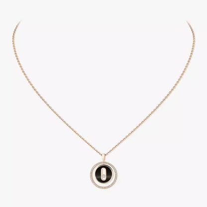 [Stars Jewelry]Lucky Move Diamond Necklace in Rose Gold and White Mother-of-Pearl