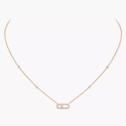 [Stars Jewelry]Diamond Necklace Move Uno