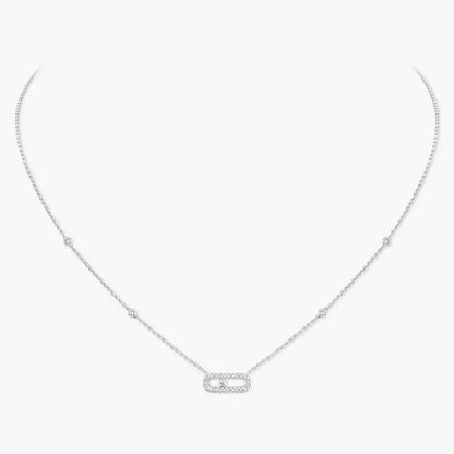 [Stars Jewelry]Diamond Necklace Move Uno