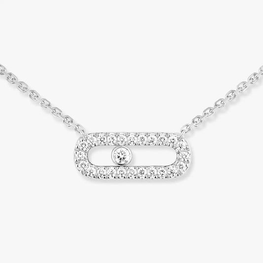 [Stars Jewelry]Diamond Necklace Move Uno