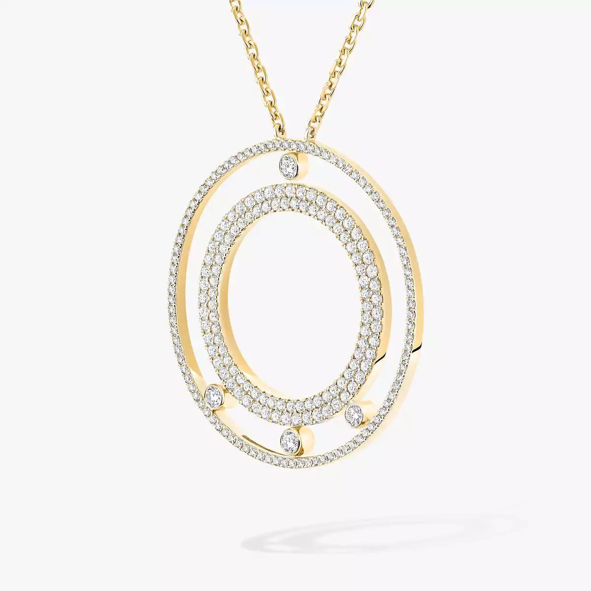 [Stars Jewelry]Move Romane Long Pave_-Set Diamond Necklace