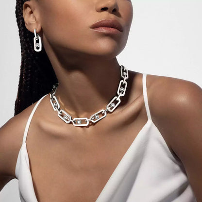 [Stars Jewelry] So Move XL Diamond Hoop Earring