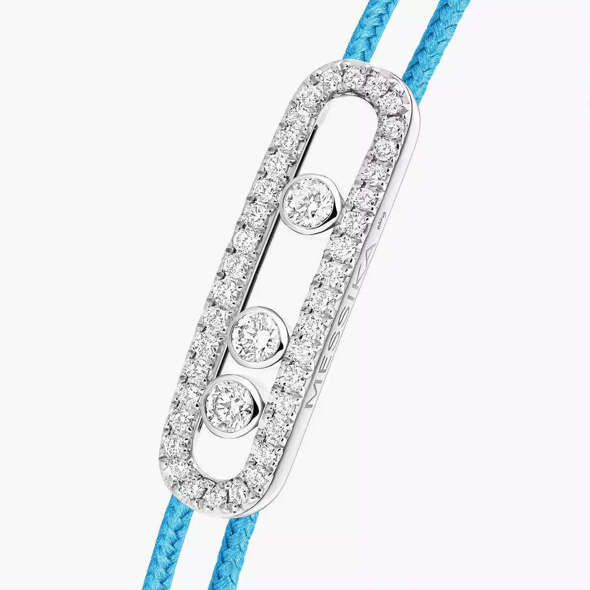 [Stars Jewelry]Care(Medium-3.5mm) pink cord pavé bracelet