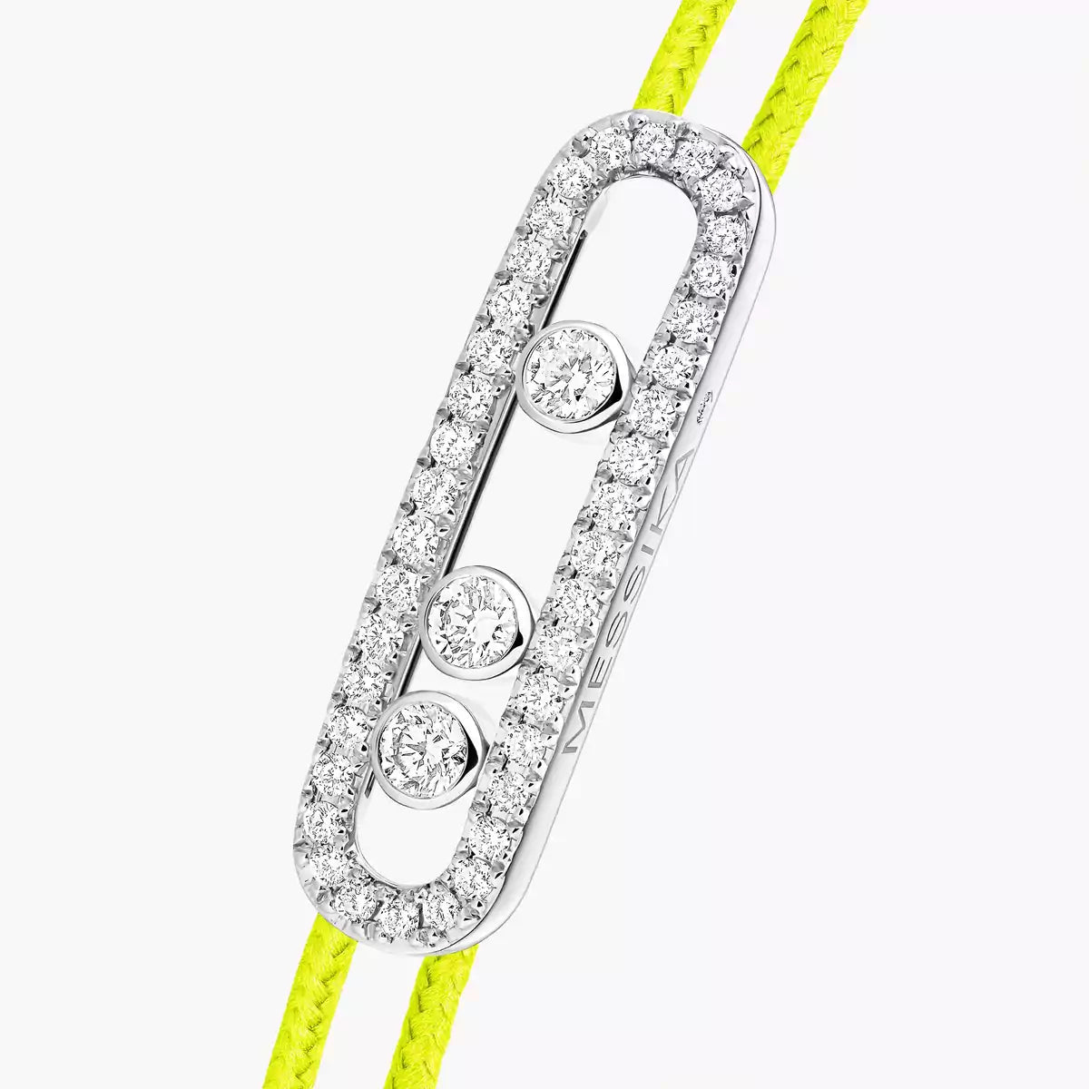 [Stars Jewelry]Care(Medium-3.5mm) pink cord pavé bracelet