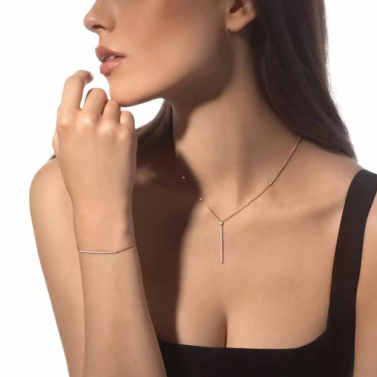 [Stars Jewelry]Diamond Thin Bangle 0.15ct My Twin Toi & Moi