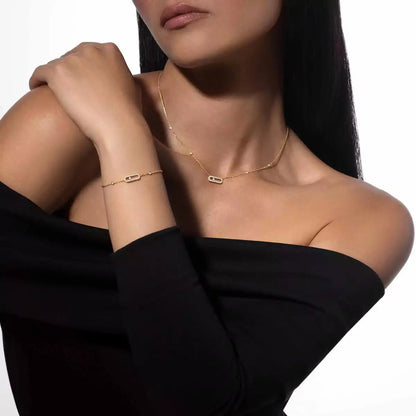 [Stars Jewelry]Move Uno Diamond Bracelet
