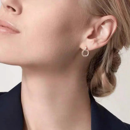 [Stars Jewelry]TRINITY ON DIAMOND  EARRINGS